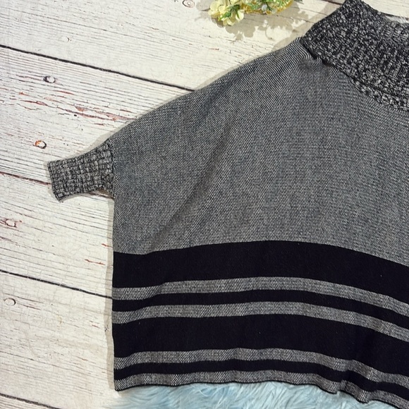 Anthropologie Maeve Keisha Poncho Sweater in Black - Picture 4 of 9